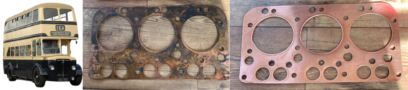 vintage bus gasket before after images